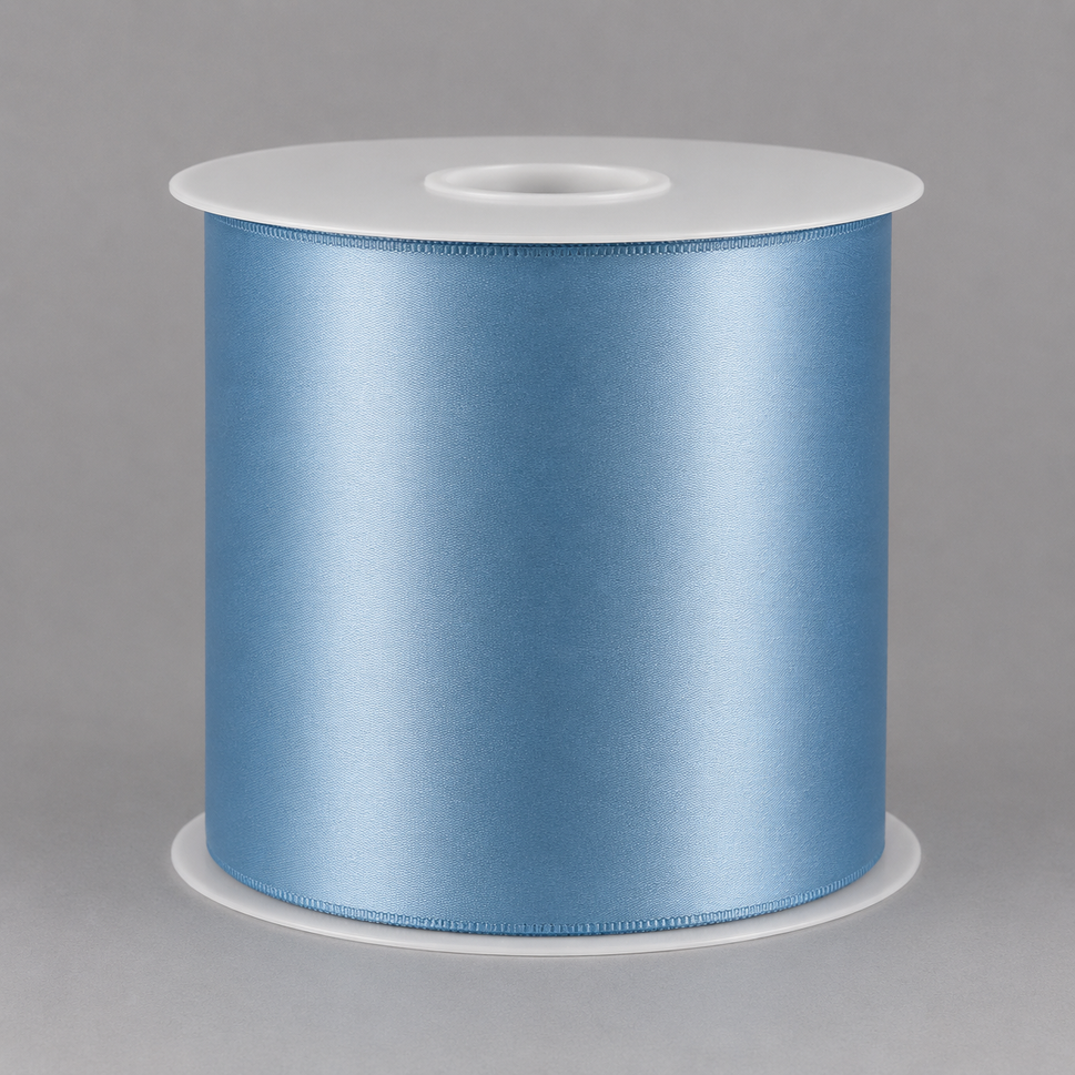 Single-Sided Satin Sash Ribbon, 100mm x 50mBaby Blue