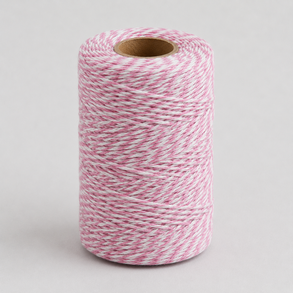 1.5mm Coloured Bakers Twine x 100 Metre Rolls!Baby Pink