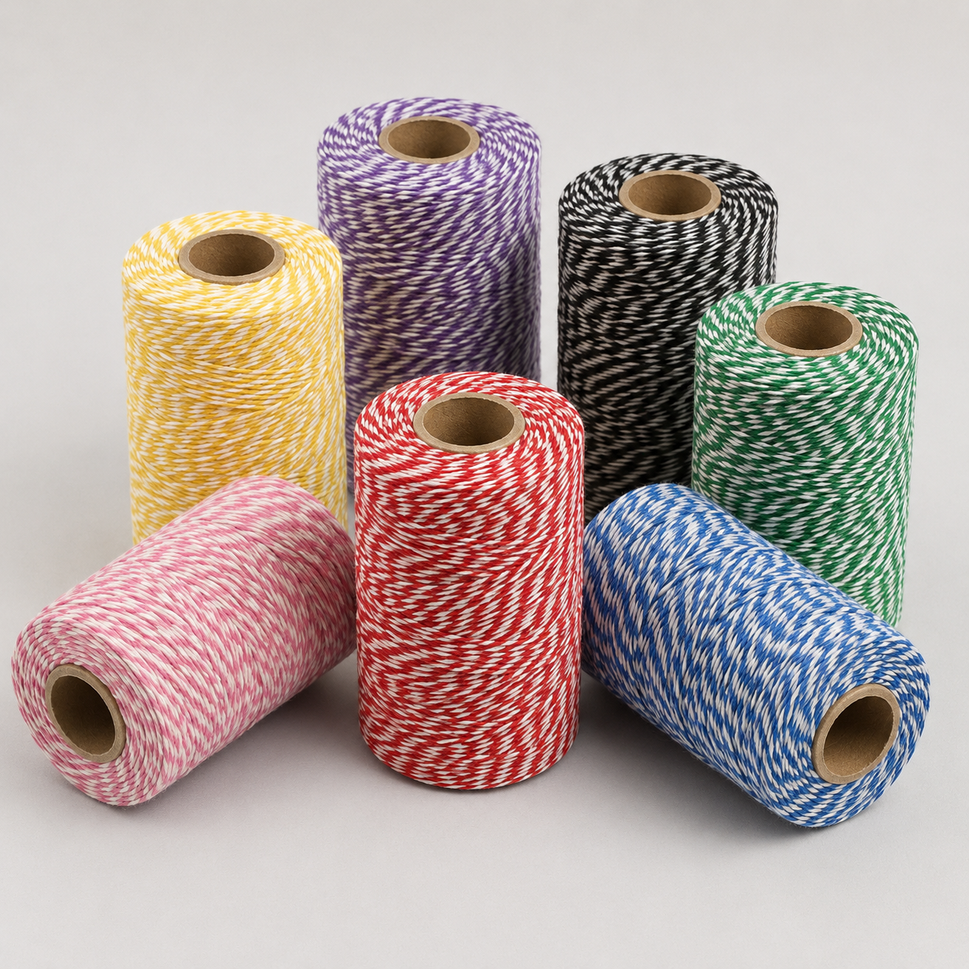 1.5mm Coloured Bakers Twine x 100 Metre Rolls!