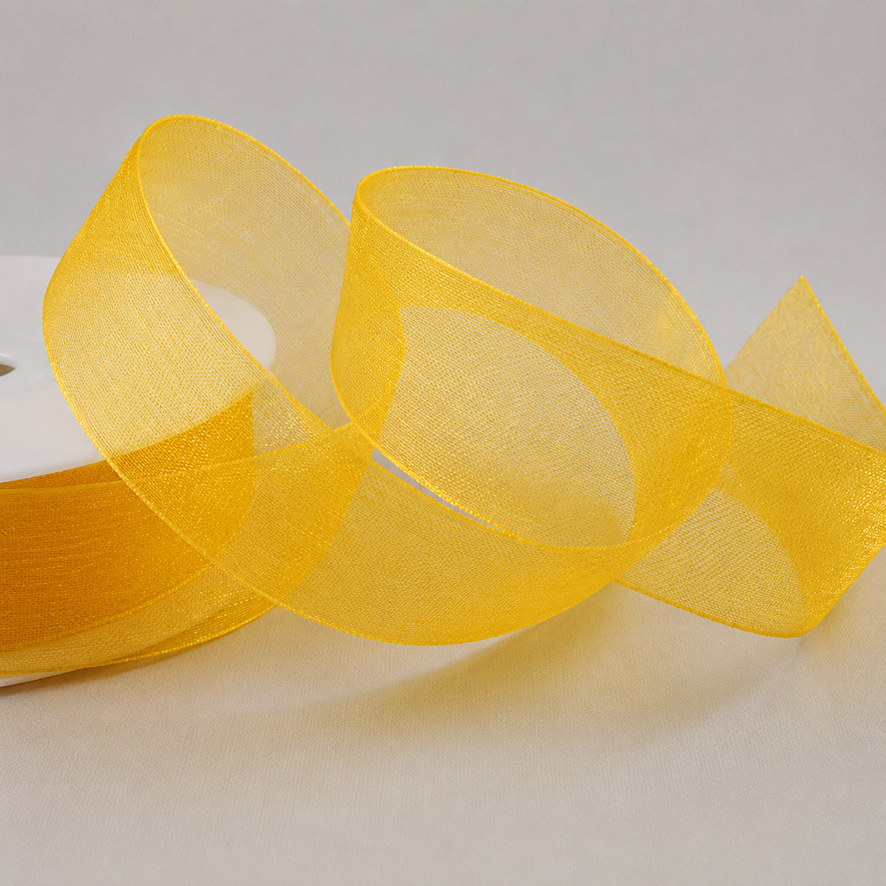 3mm,  9mm, 15mm, 25mm & 40mm Sheer Organza Ribbon