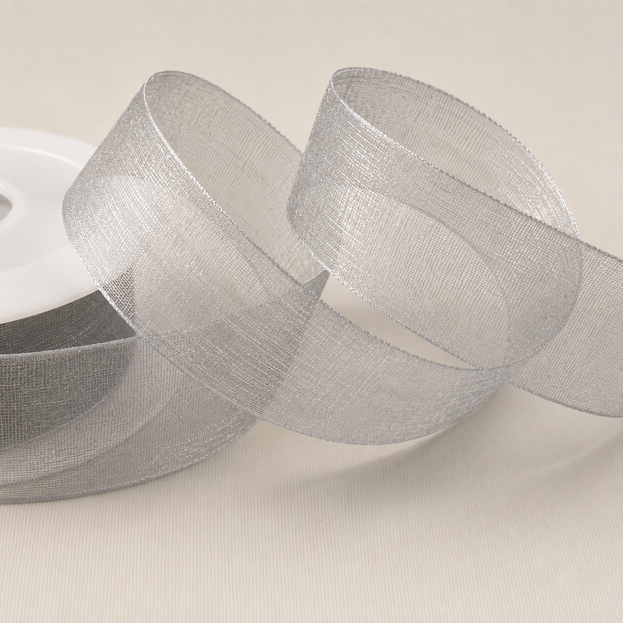 3mm,  9mm, 15mm, 25mm & 40mm Sheer Organza Ribbon