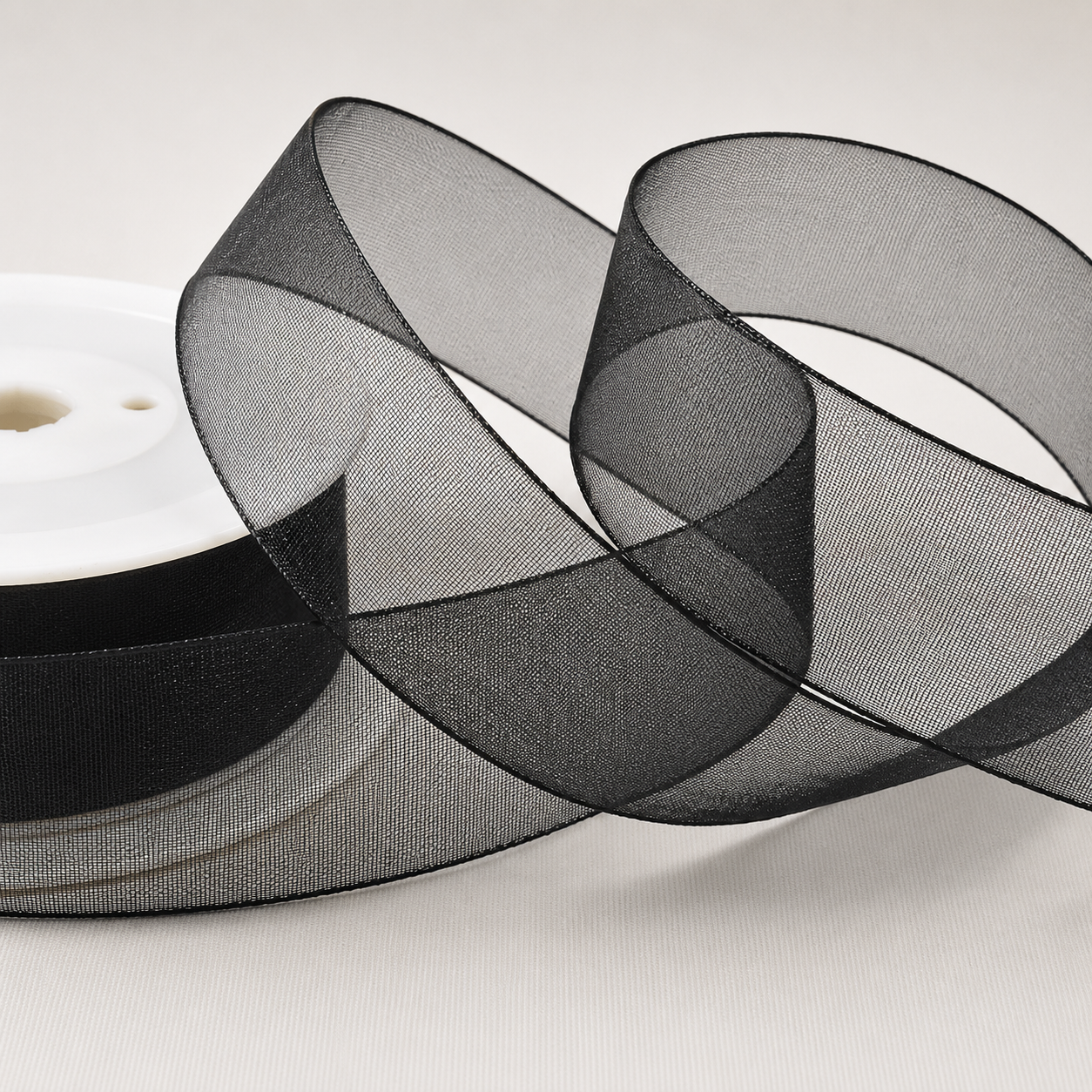 3mm,  9mm, 15mm, 25mm & 40mm Sheer Organza Ribbon