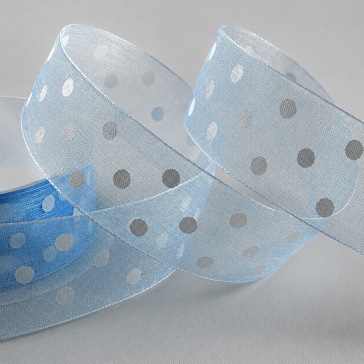 10mm & 25mm Sheer Spotted Dot Ribbon x 20 Metres!