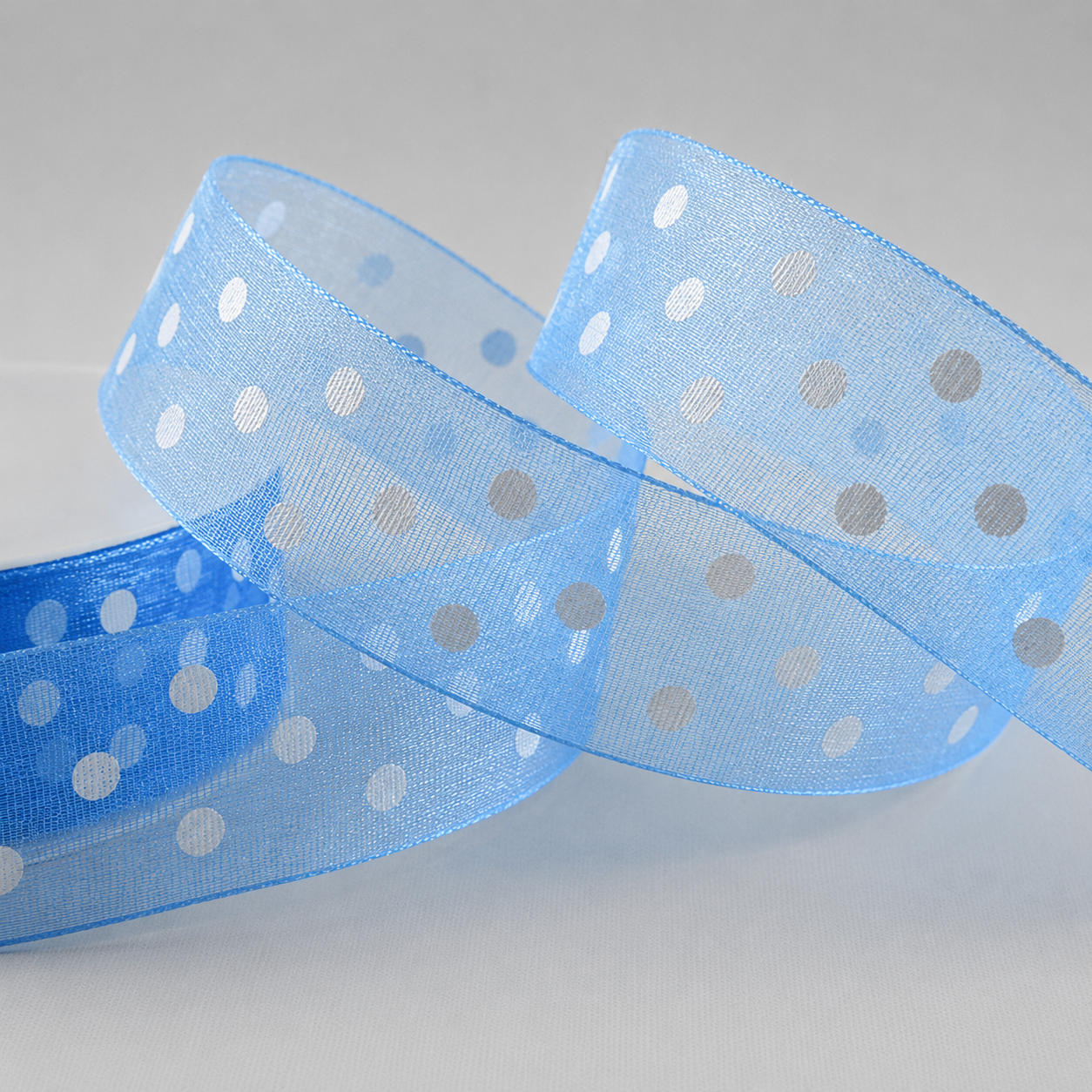 10mm & 25mm Sheer Spotted Dot Ribbon x 20 Metres!