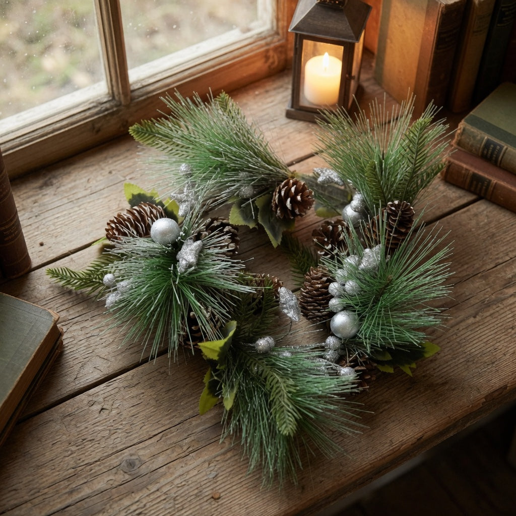Wintery Frosted Wreath