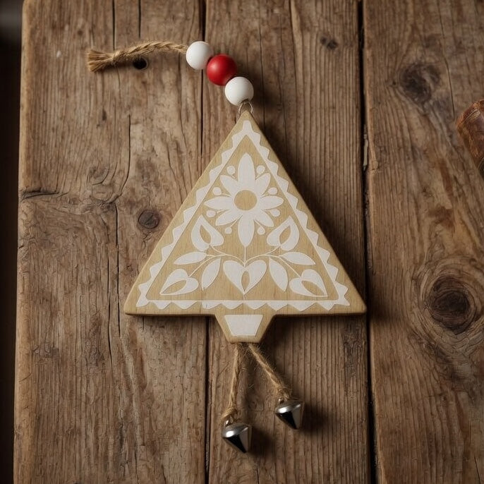 Wooden Christmas Tree Decoration & Loop!