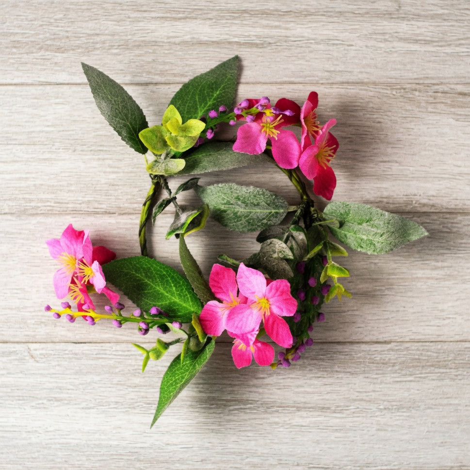 Vibrant Hanging Floral DecorationLarge / Fuschia