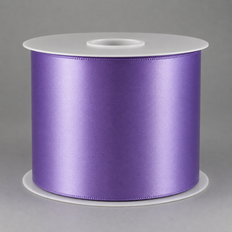 Single-Sided Satin Sash Ribbon, 100mm x 50mLilac