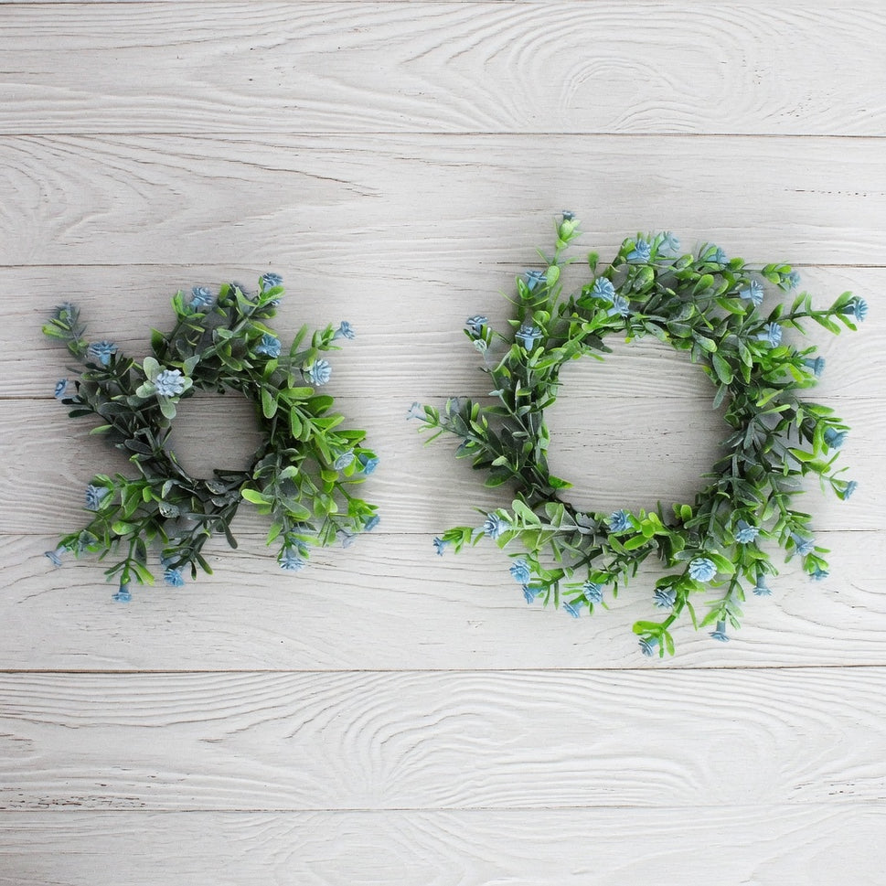 33019 - Delicate Spring Circular Floral ArrangementCornflower Blue / Small