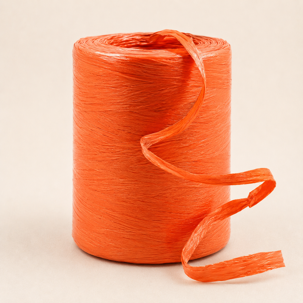 7mm Paper Rafia Ribbon x 200 Metre Rolls!Orange