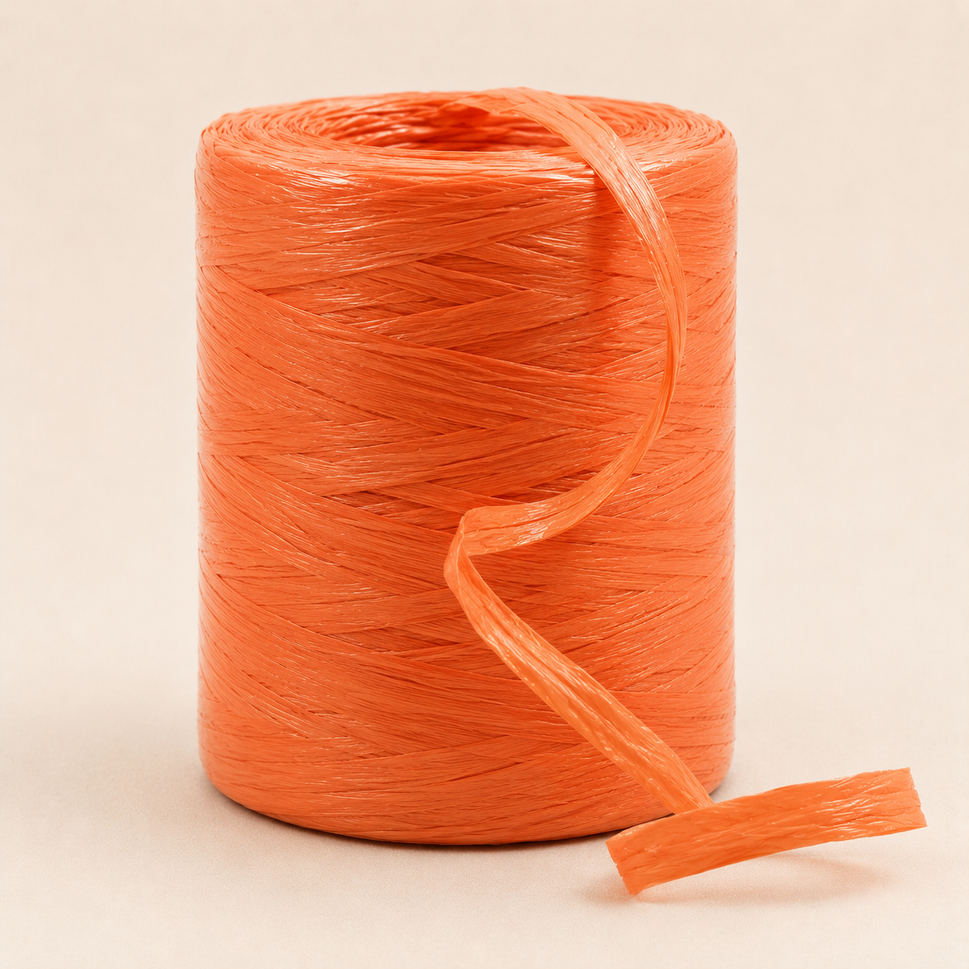 7mm Paper Rafia Ribbon x 200 Metre Rolls!Peach