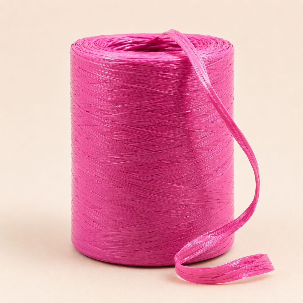 7mm Paper Rafia Ribbon x 200 Metre Rolls!Pink