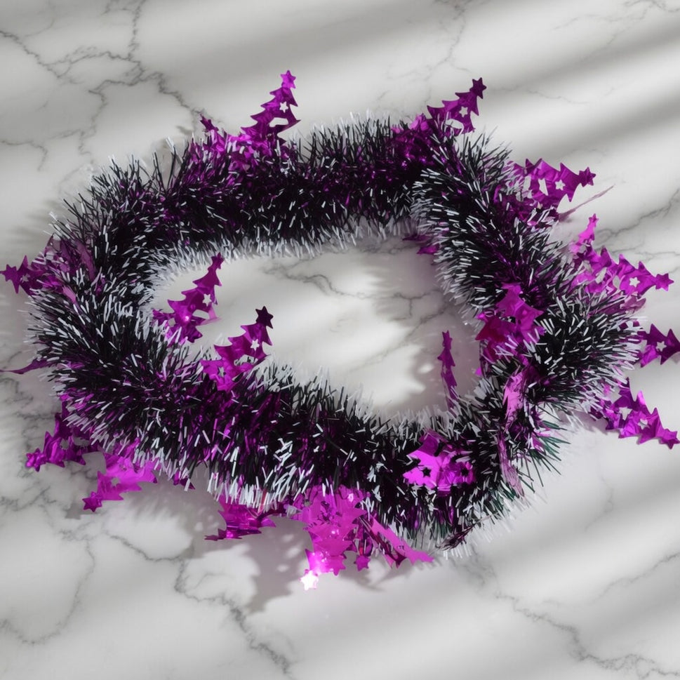 Triple Pink Christmas Tree Tinsel (2 Metre Length)
