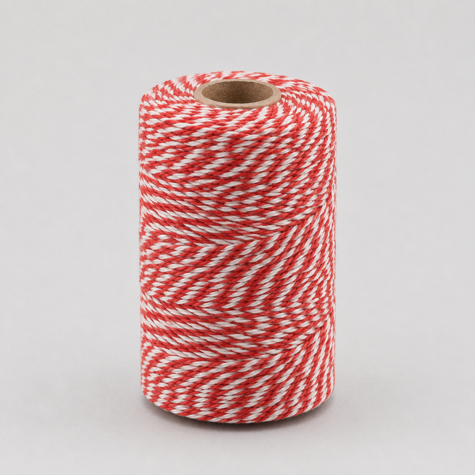 1.5mm Coloured Bakers Twine x 100 Metre Rolls!Red