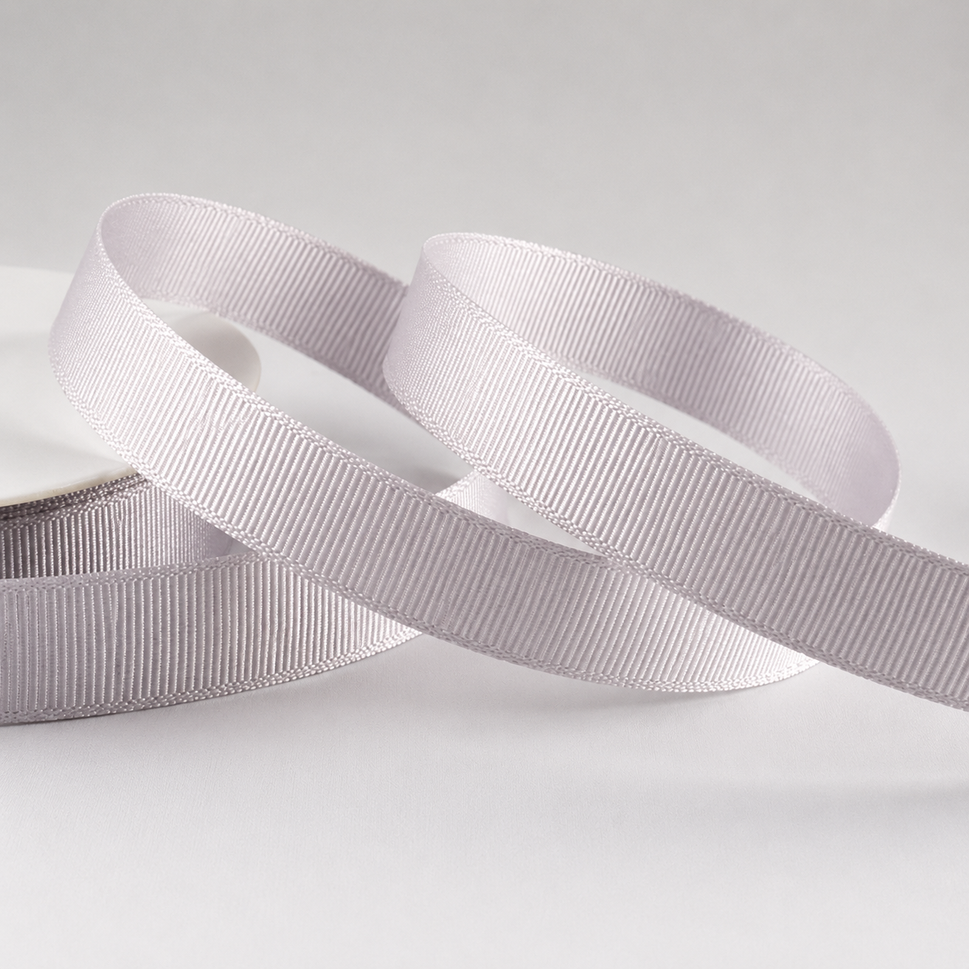 Wholesale Grosgrain Ribbon Rolls 20m, 6-38mm Widths6mm / Silver