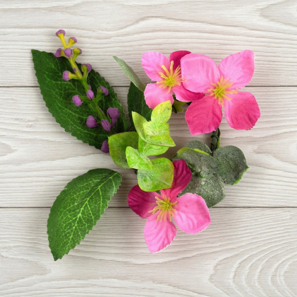 Vibrant Hanging Floral DecorationSmall / Fuschia