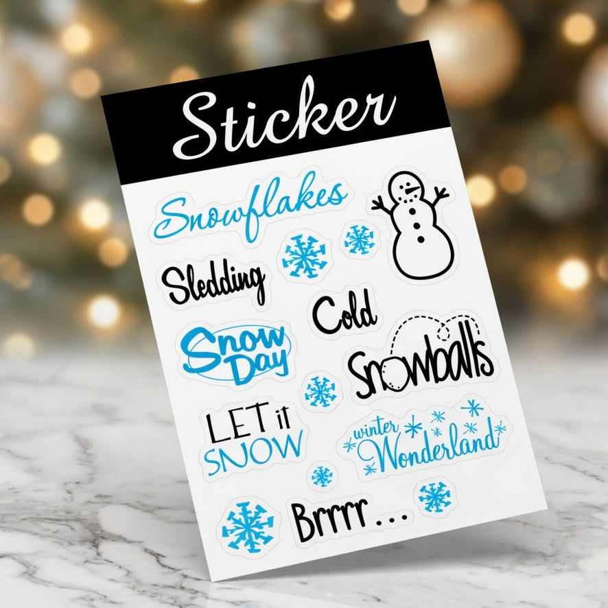 Christmas Snowday Stickers