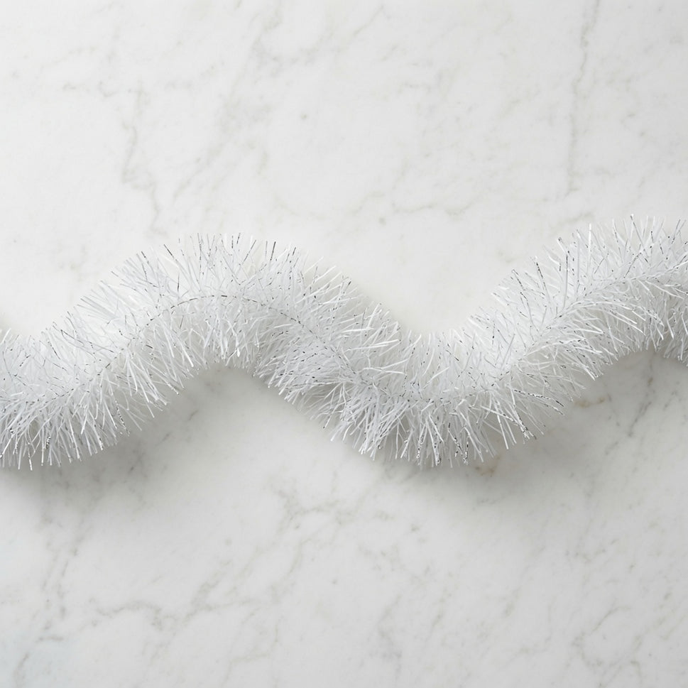 Plain Coloured Tinsel x 2 Metre Lengths!White