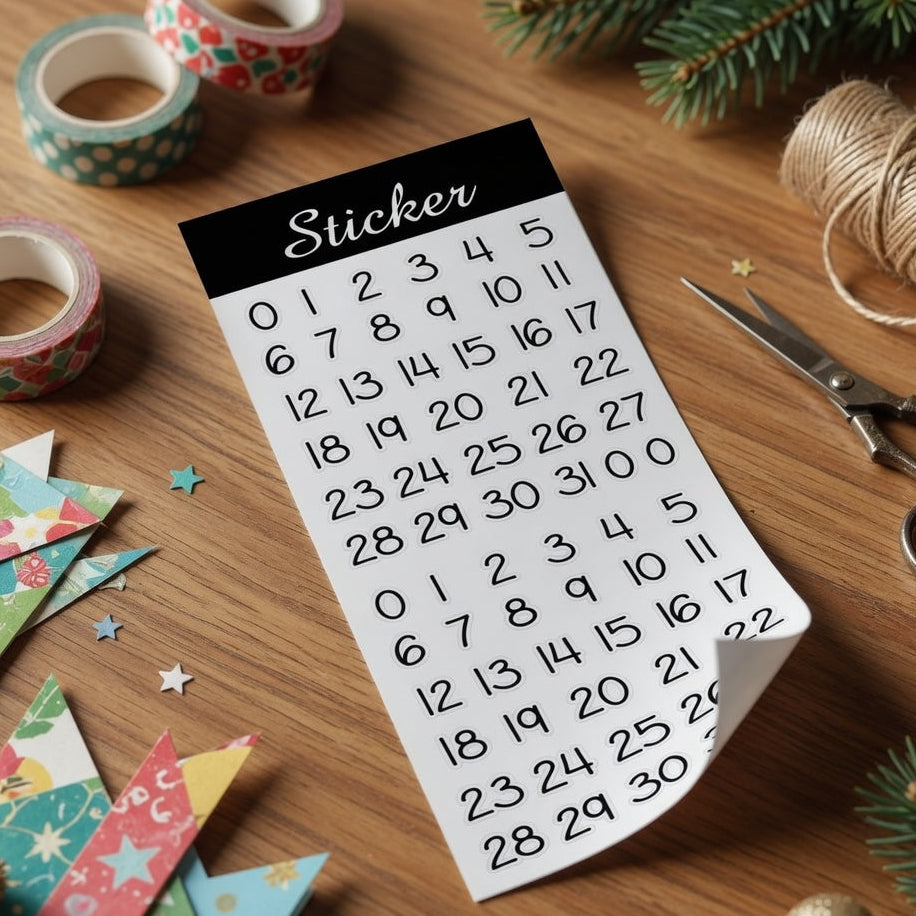 88108 - Silver Number Stickers