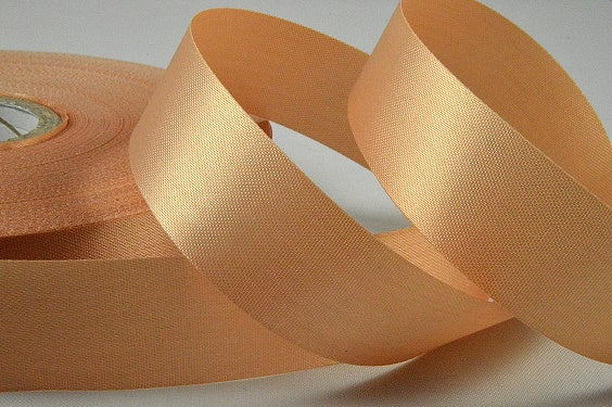 Acetate Satin Ribbon - 15mm, 24mm, 38mm, 50mm - 100 Metre Rolls!24mm / 90 FAWN