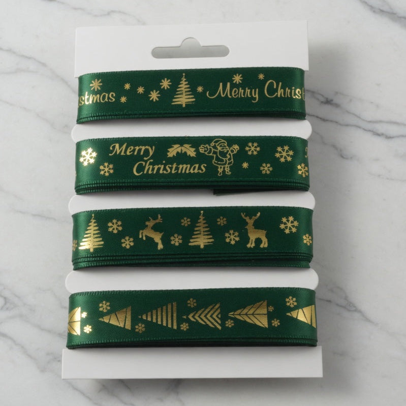 Green Merry Christmas Selection Pack : 4 x 2 Metre Lengths