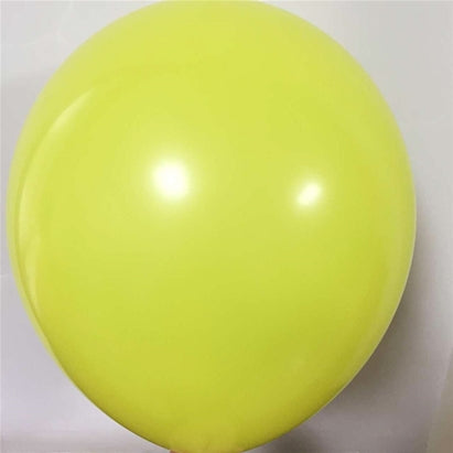 12" Latex Balloons (Pack of 6)Yellow