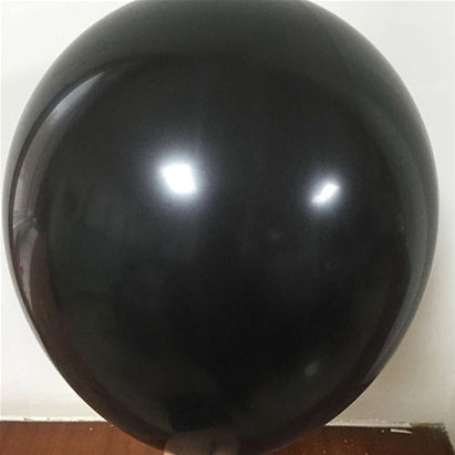 12" Latex Balloons (Pack of 6)Black