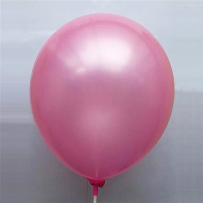10" Latex Metallic Balloons (Pack of 6)Baby Pink