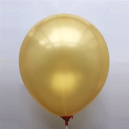 10" Latex Metallic Balloons (Pack of 6)Gold