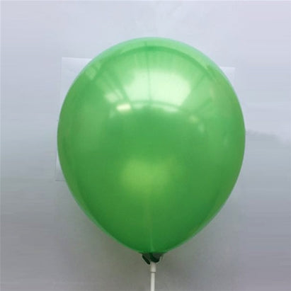10" Latex Metallic Balloons (Pack of 6)Green