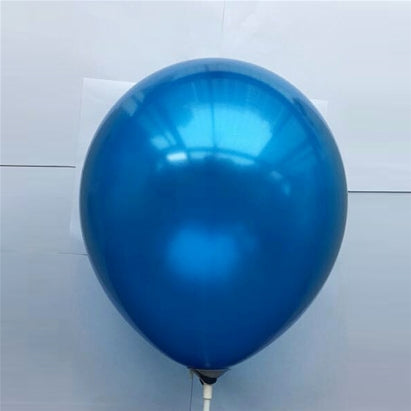 10" Latex Metallic Balloons (Pack of 6)Blue