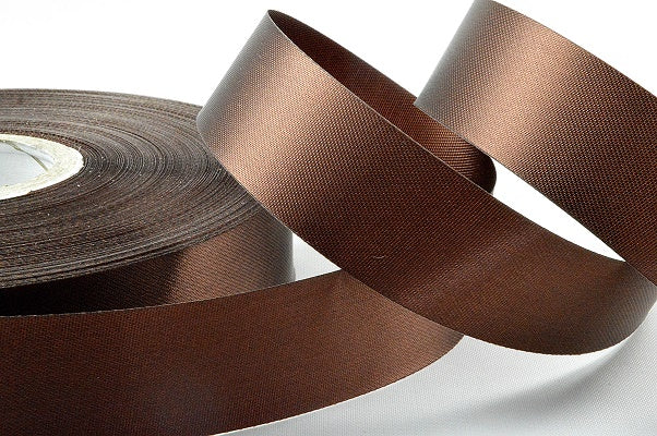 Acetate Satin Ribbon - 15mm, 24mm, 38mm, 50mm - 100 Metre Rolls!24mm / 78 HICKORY