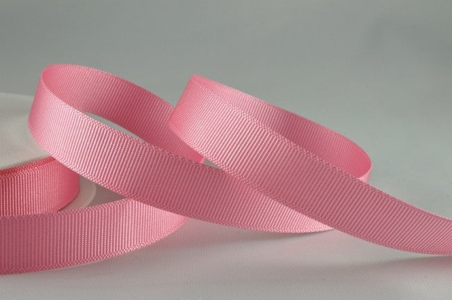 53754 - 6mm, 10mm, 16mm, 22mm & 38mm Plain Grosgrain Ribbon6mm / 30 Baby Pink