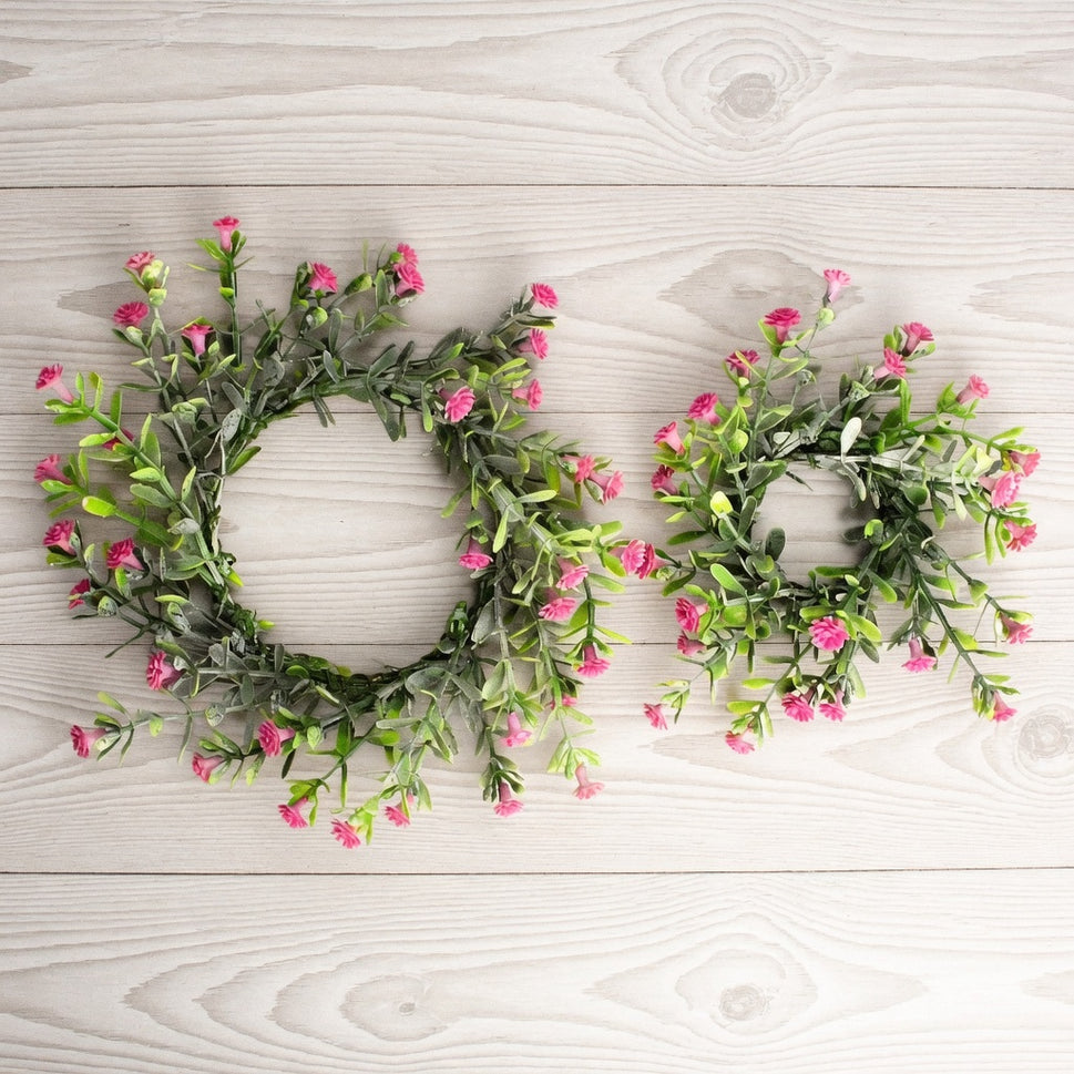 33019 - Delicate Spring Circular Floral ArrangementCoral Pink / Small