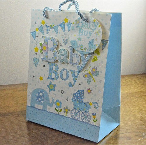 3D Baby Boy Gift Bag & Tag!