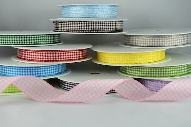 54102 - 25mm Gingham Ribbon x 25 Metres!!