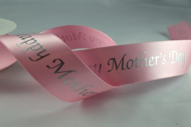 25mm Happy Mothers Day Ribbon x 20 Metre Rolls!