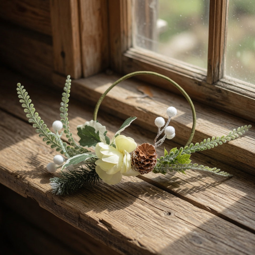22081 -  Beautiful Cream Floral Decoration