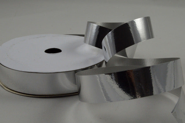 15mm Metallic Curling Polypropylene Ribbon x 10 Metre Rolls!Silver