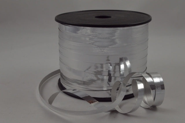 5mm Metallic Coloured Polypropylene Curling Ribbon x 250 Metre Rolls!Silver