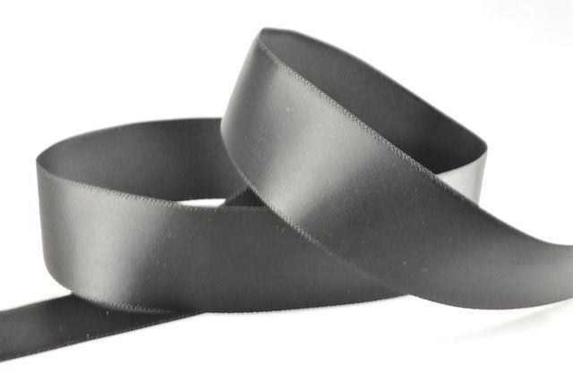 15mm & 25mm Black Single Faced Satin Ribbon x 20 Metre Rolls!15mm