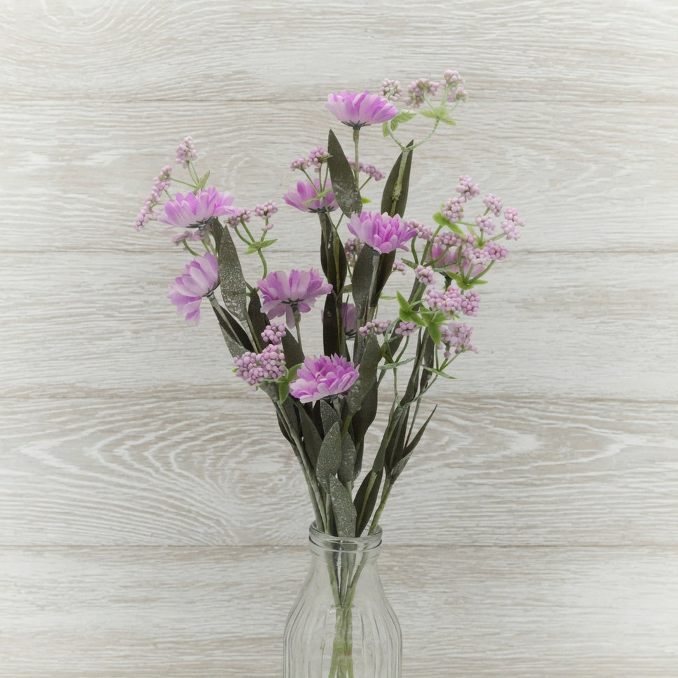 Pastel Coloured Floral Petals & FoliageMauve