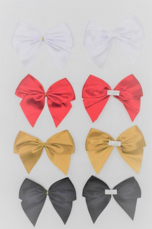 31173 - 50mm Double face satin Pre-tied Mini Bows available in various colours. A fantastic price of £0.37 for 3 bows