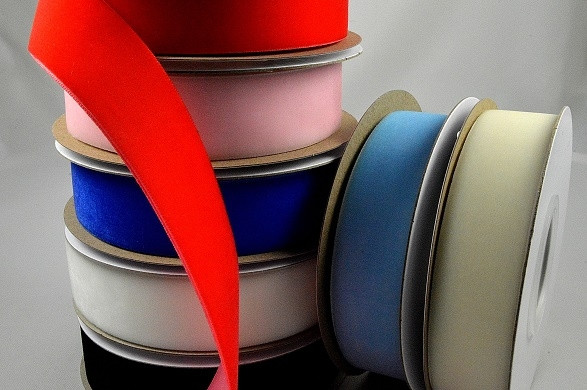 55117 - 16mm, 25mm, 38mm Nylon Velvet Ribbon x 5mts