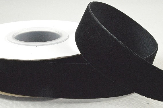 Y670 -  38mm Black Luxury Velvet Ribbon x 5mts