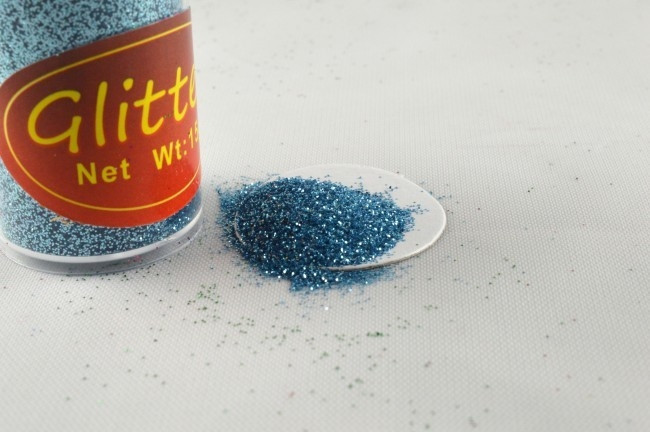 88017 - 15g Blue Pots of Colourful Glitter