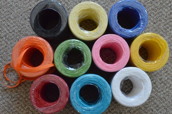 77029 - 7mm Paper raffia type ribbon in a range of vibrant colours