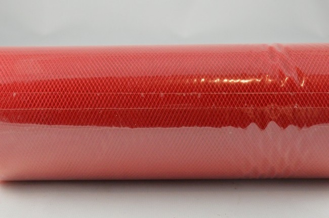 88016 - 150mm Red Coloured Nylon Tulle Fabric (10 Metres)