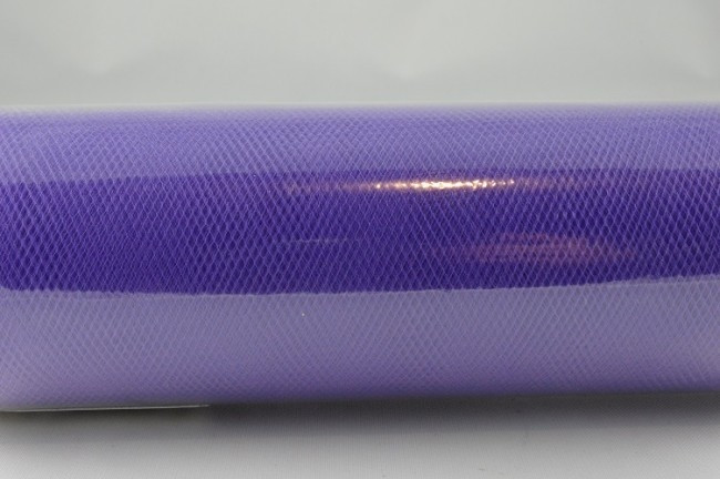 88016 - 150mm Purple Coloured Nylon Tulle Fabric (10 Metres)