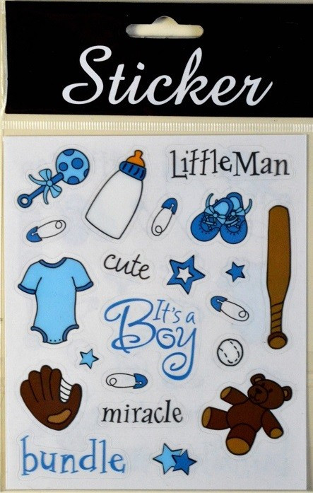 88079 - Blue Baby Crafting Stickers